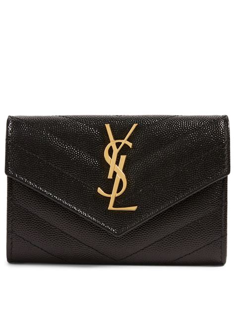 ysl monogram quilted wallet.